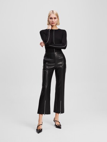 Karl Lagerfeld - Acampanado Pantalón en negro