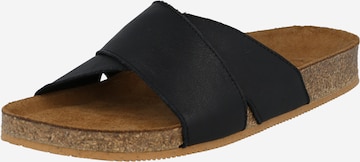 NINE TO FIVE Mules 'Clota' in Black: front