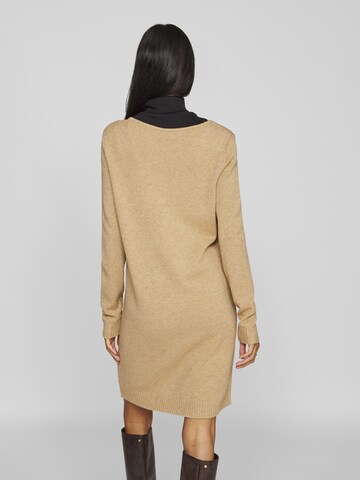 VILA Knit dress in Brown