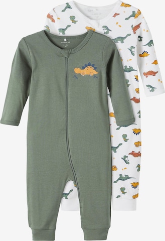 NAME IT Pajamas in Green: front