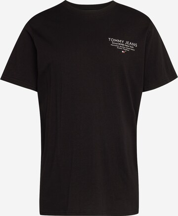 Tommy Jeans T-Shirt 'Essential' in Schwarz: predná strana