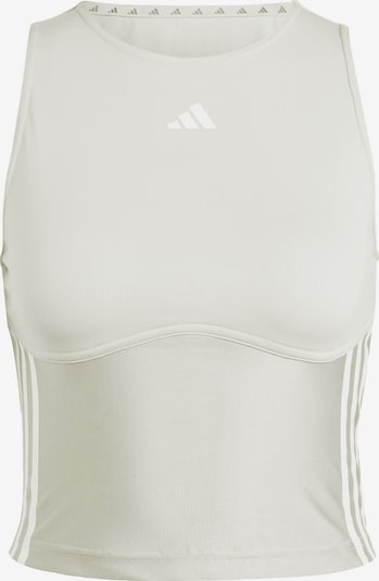ADIDAS PERFORMANCE Sporttop in beige / weiß, Produktansicht