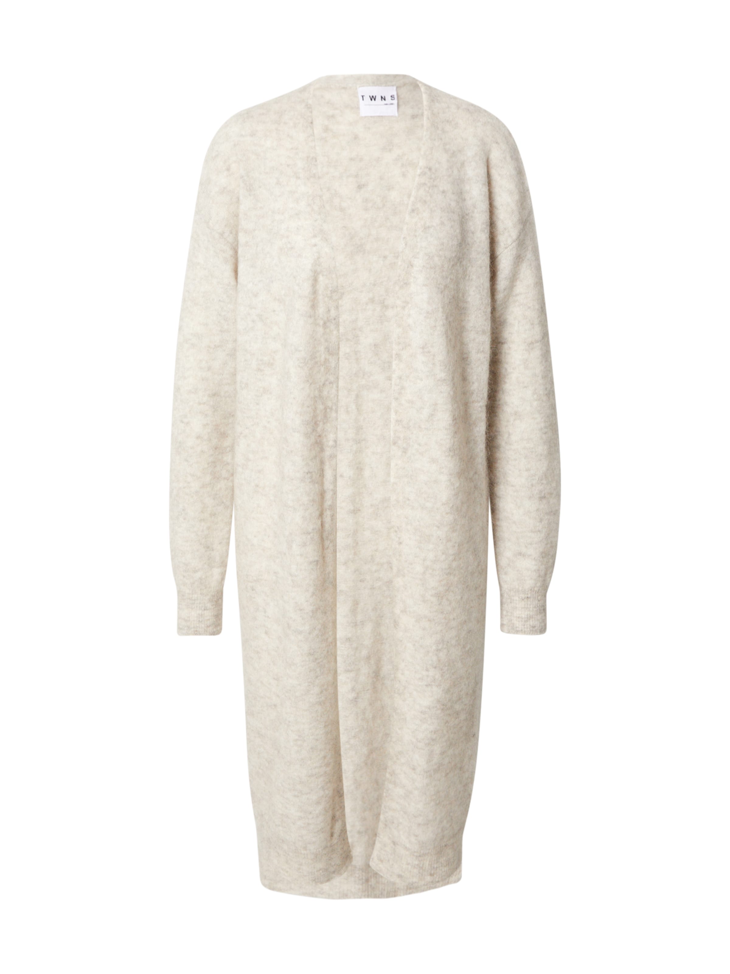 TWNS THE LABEL Knit cardigan 'Telluride' in Beige: front