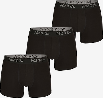 Boxers Phil & Co. Berlin en noir : devant