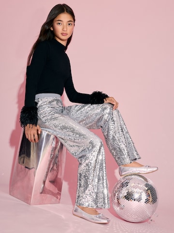 Wide Leg Pantalon Lipsy en argent