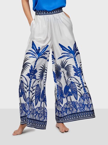 Loosefit Pantalon de pyjama Gisela en bleu : devant