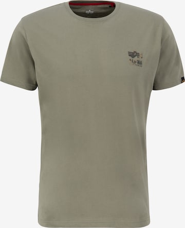 ALPHA INDUSTRIES Shirt in Green: front