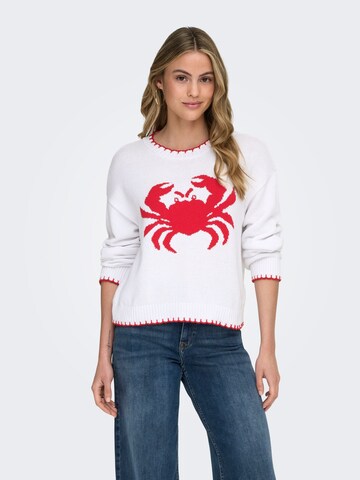ONLY Sweater 'ONLElise' in White: front