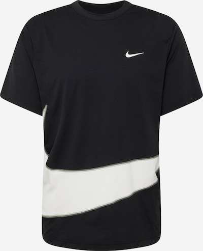 NIKE Funkcionalna majica 'Hyverse Energy' | črna / bela barva, Prikaz izdelka