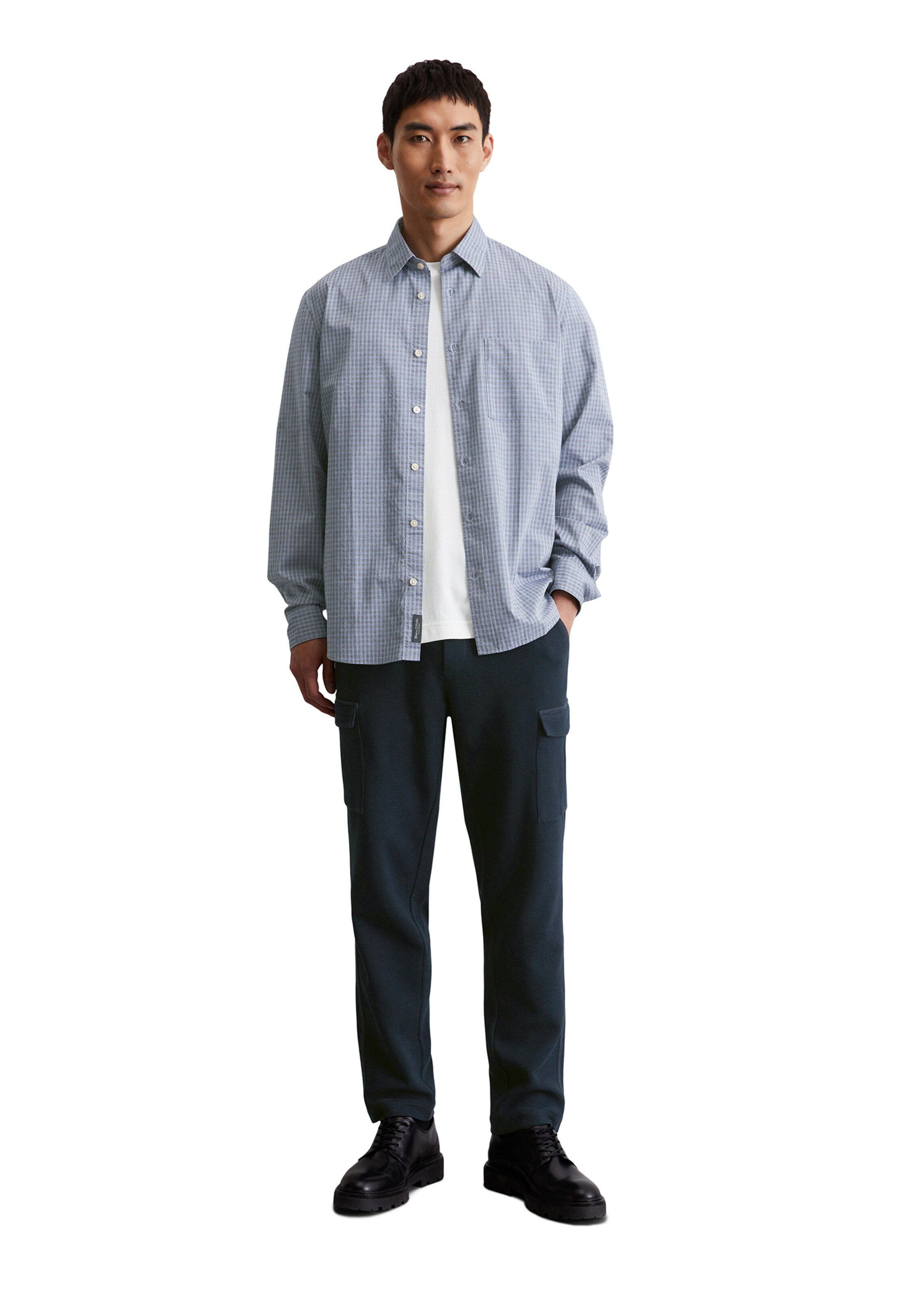 Marc O'Polo Regular fit Button Up Shirt in Blue