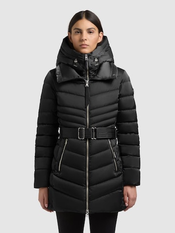 khujo Winterjas 'Kina2' in Zwart: voorkant