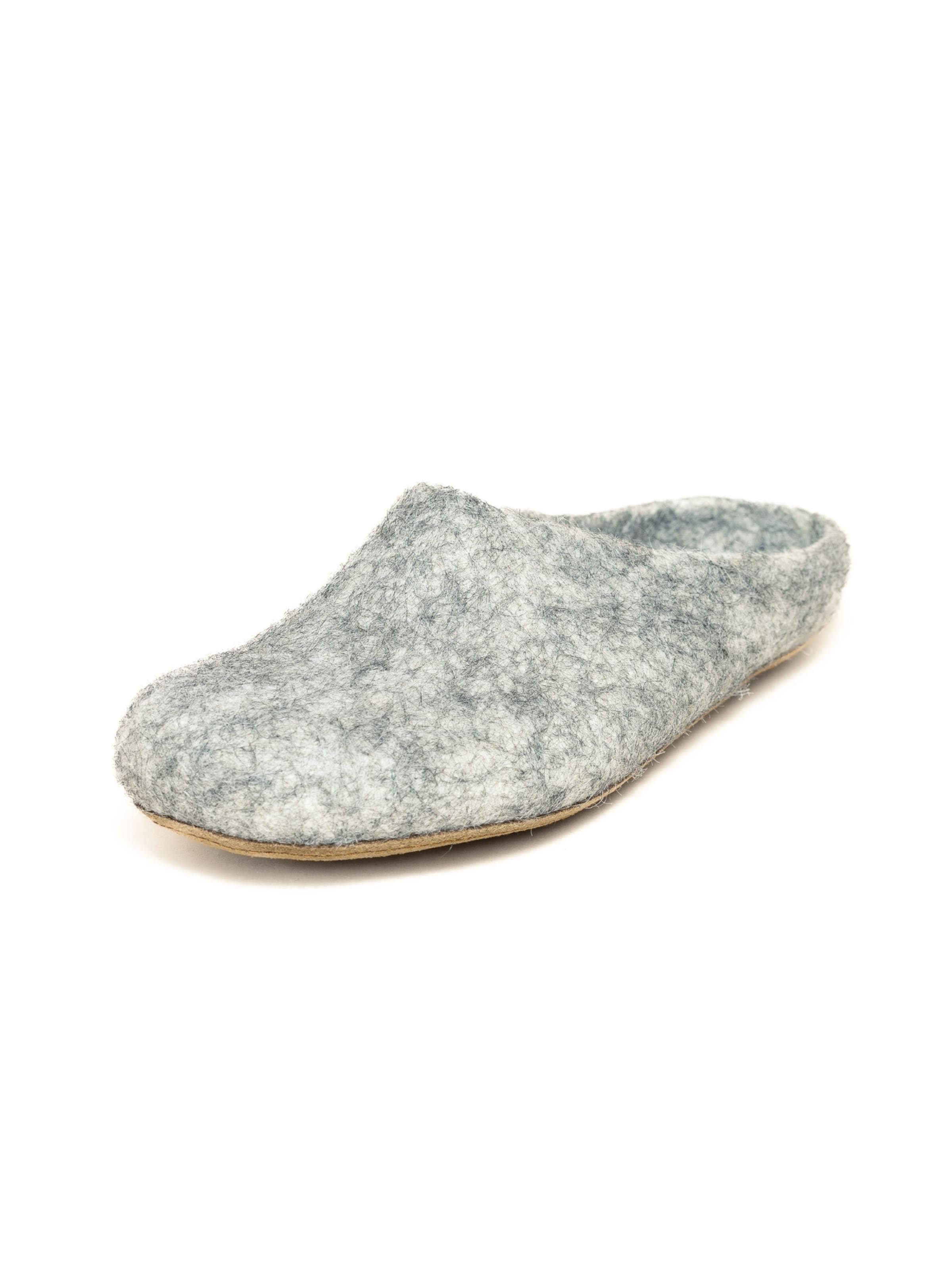 MagicFelt Hausschuh 'Filzpantoffel Magicfelt 713'‌‌‌‌‌‌ in Grau: Vorderseite