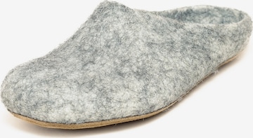 MagicFelt Slippers 'Filzpantoffel Magicfelt 713' in Grey: front