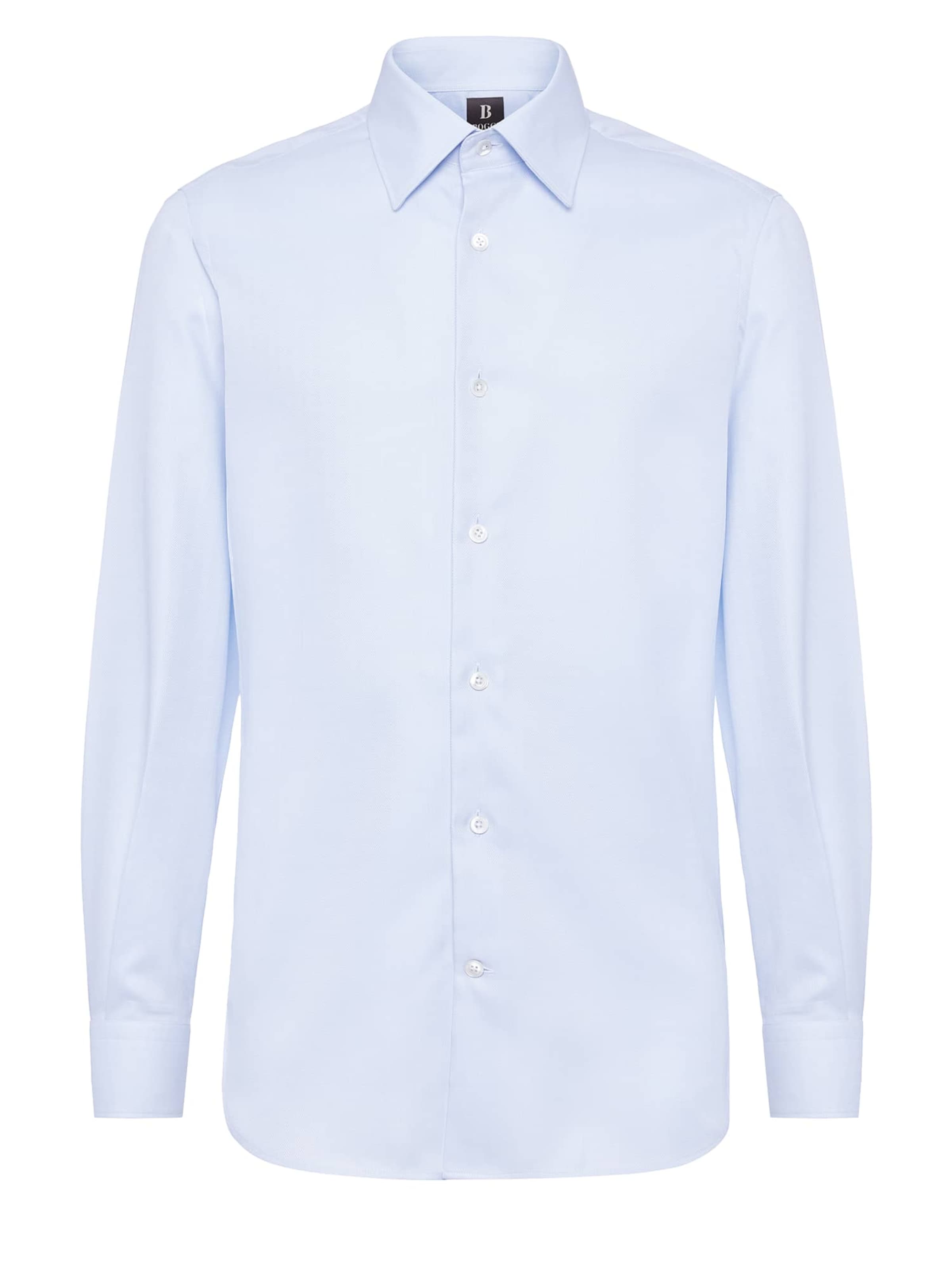 Slim fit Camicia di Boggi Milano in blu: frontale