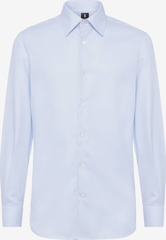 Boggi Milano - Ajuste estrecho Camisa en azul: frente