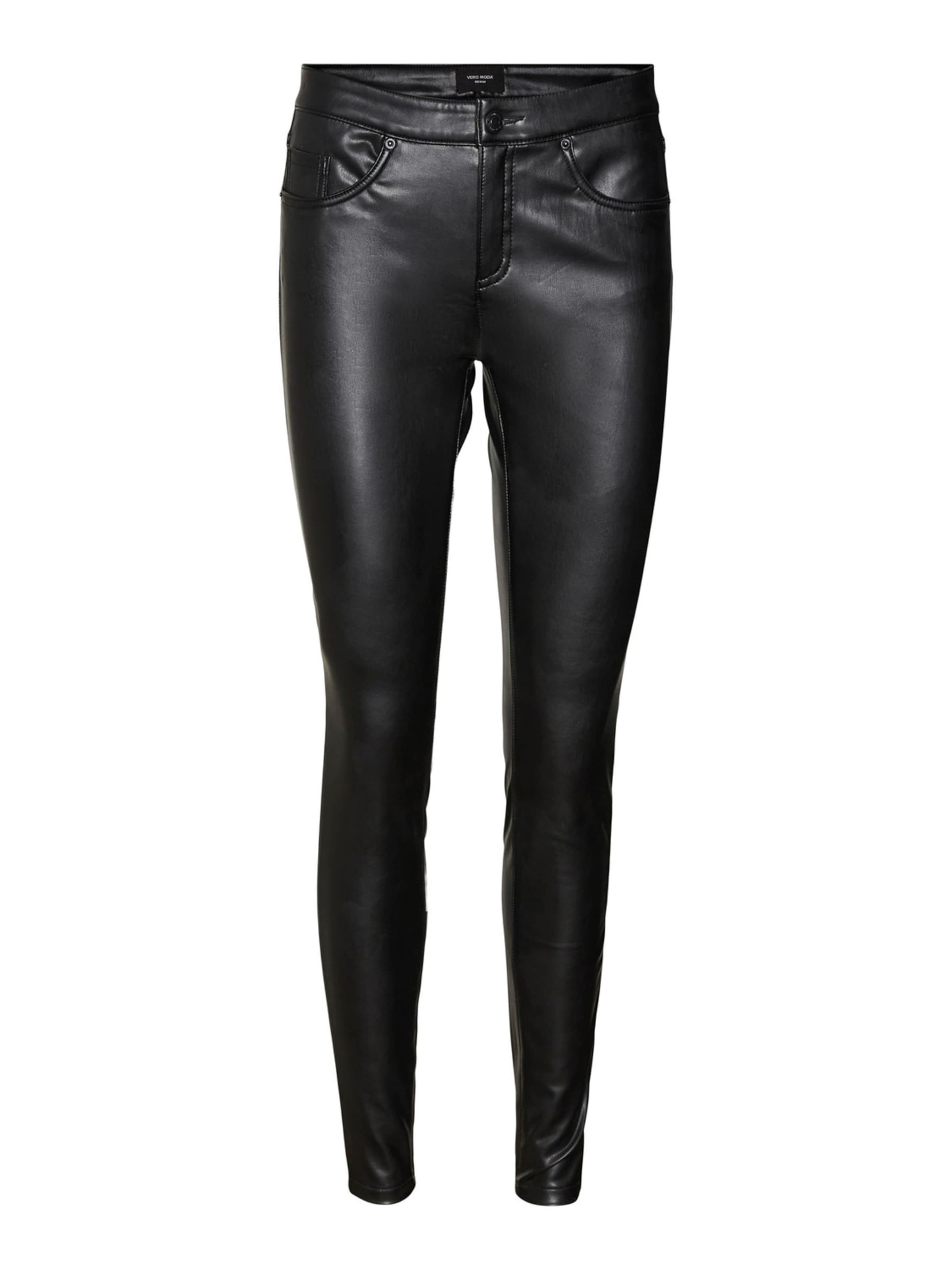 VERO MODA - Skinny Pantalón 'LUXE' en negro: frente
