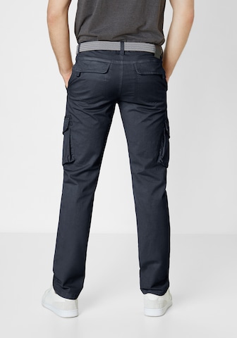 REDPOINT Regular Cargohose in Blau