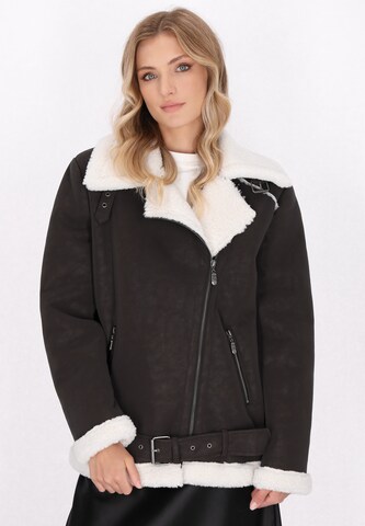 DreiMaster Vintage Winterjas in Bruin: voorkant