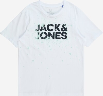Jack & Jones Junior T-Shirt 'SPLASH' in hellblau / schwarz / weiß, Produktansicht