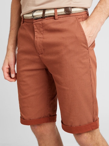 Lindbergh - regular Pantalón chino 'Superflex' en marrón