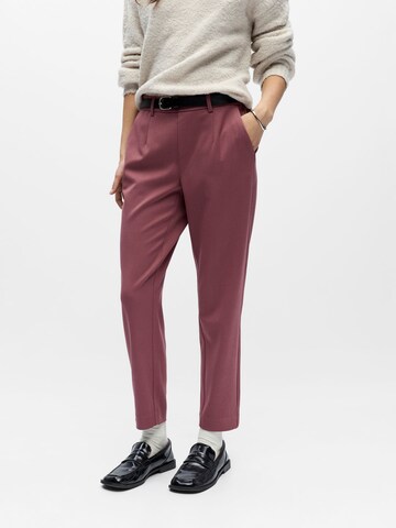OBJECT - Slimfit Pantalón plisado 'OBJLisa' en rosa: frente