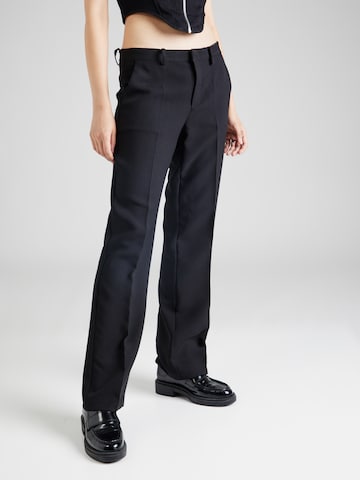 NLY by Nelly Regular Trousers in Black: front