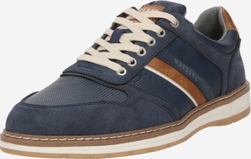 MUSTANG Lace-up shoe in Blue: front