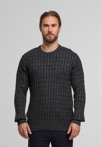 INDICODE JEANS Pullover 'Trevin' in Grau: Vorderseite