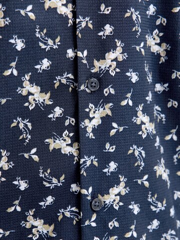 JACK & JONES Comfort fit Button Up Shirt 'York' in Blue