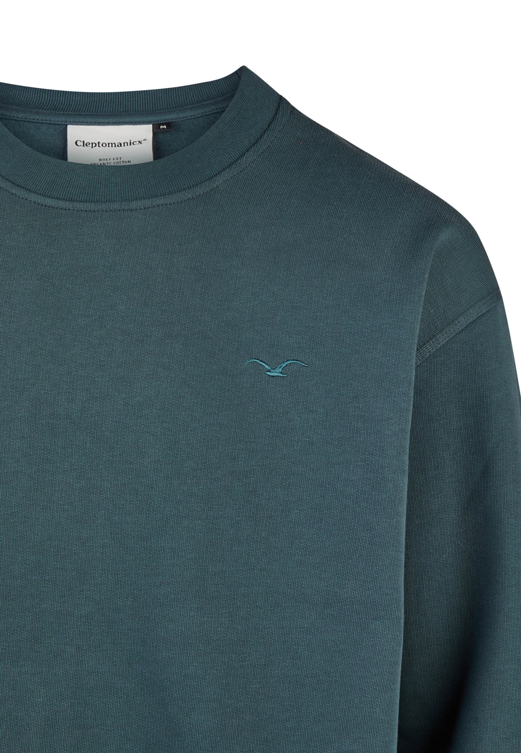 Cleptomanicx Sweatshirt 'Ligull Boxy' in Grün