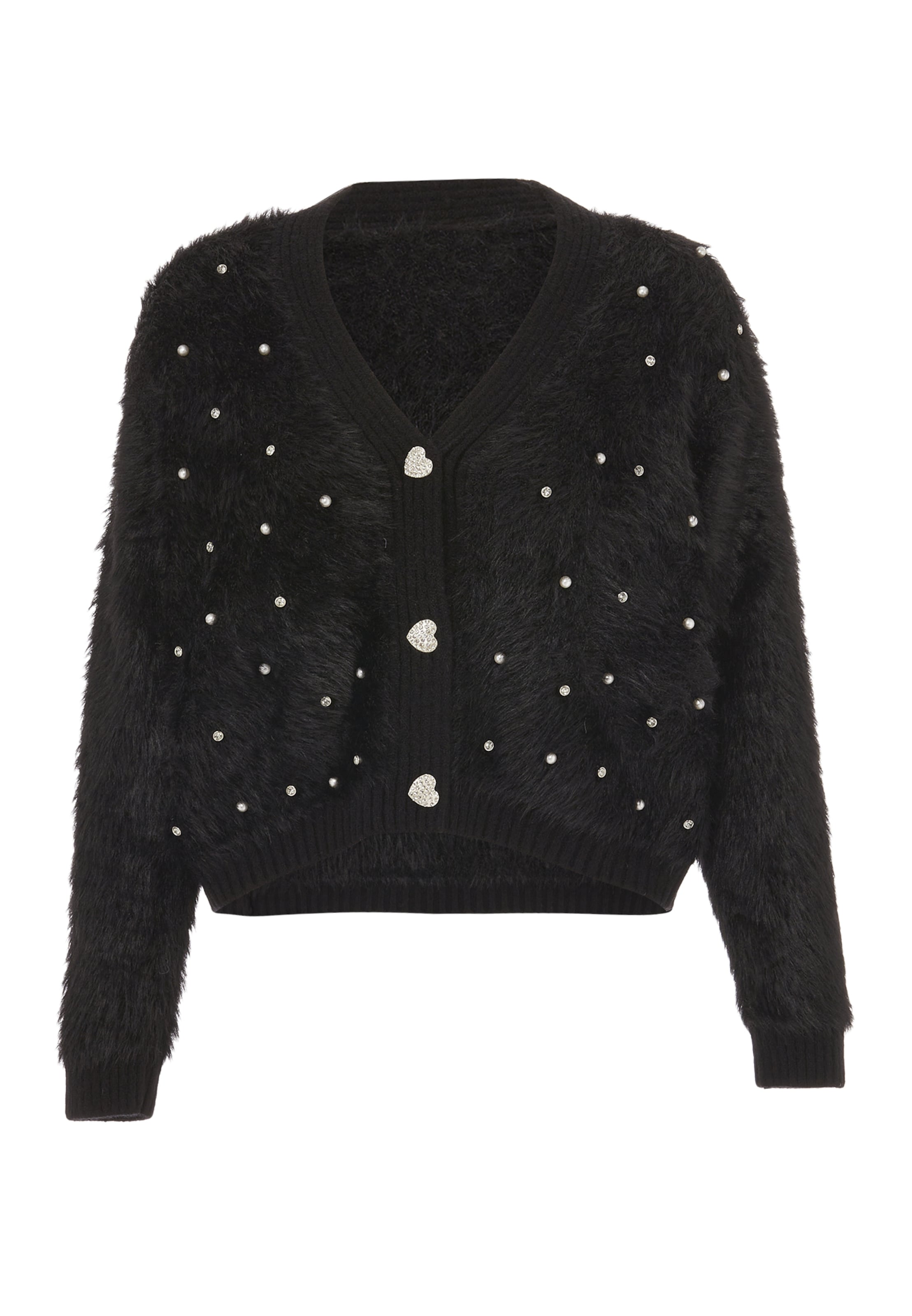 IMMY Strickjacke in Schwarz: Vorderseite