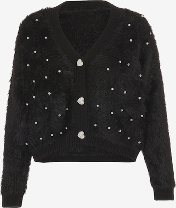 IMMY Knit Cardigan in Black: front