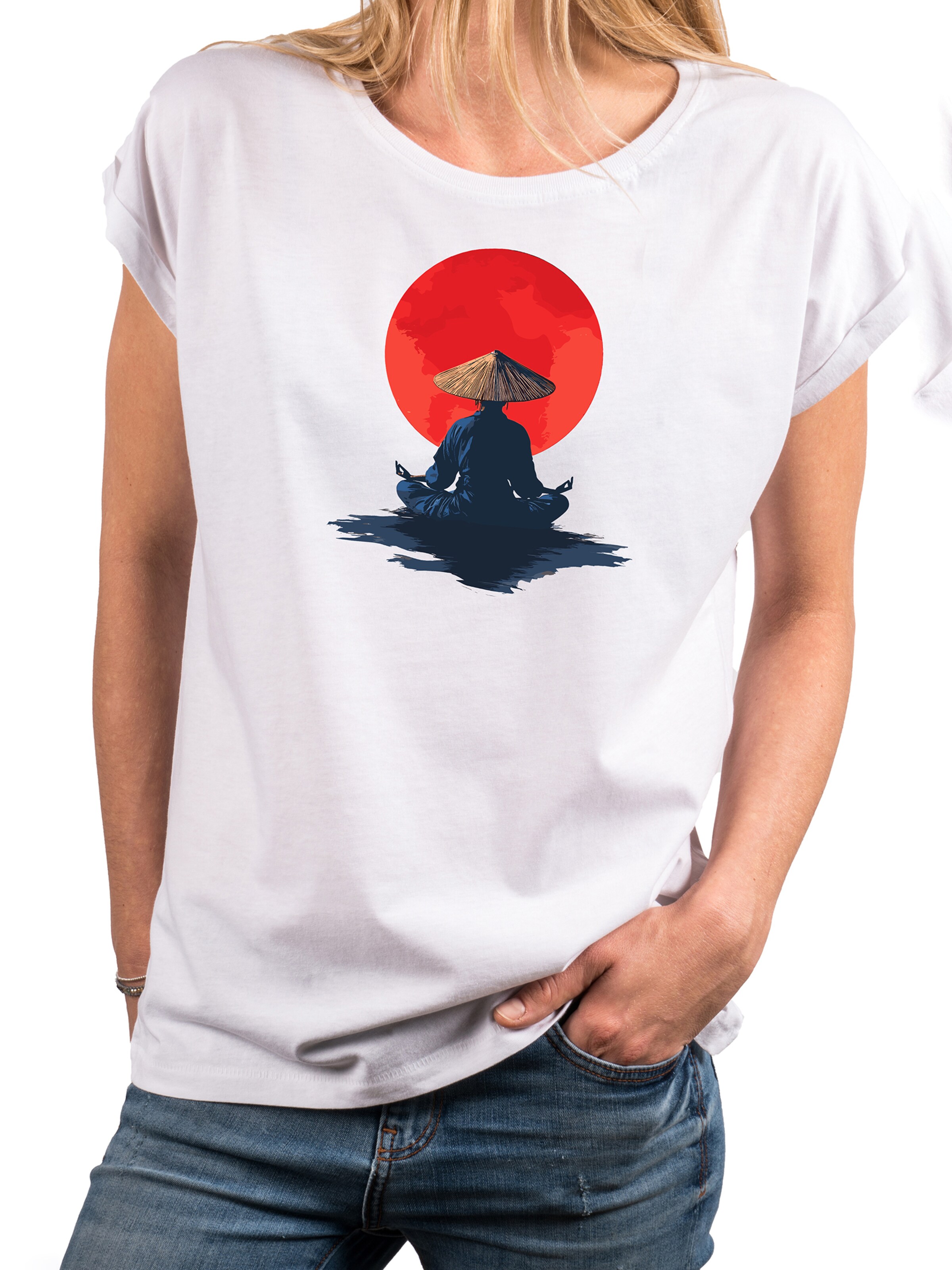 MAKAYA Shirt 'Monk' in White
