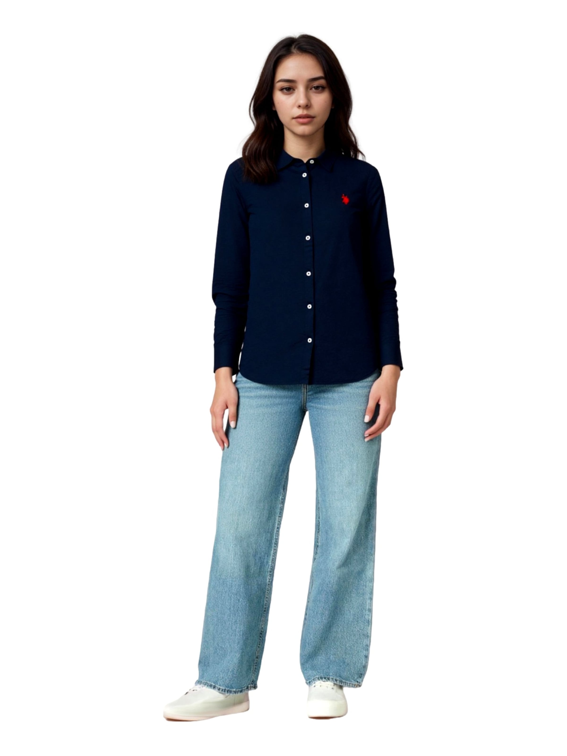 U.S. POLO ASSN. Bluse i blå