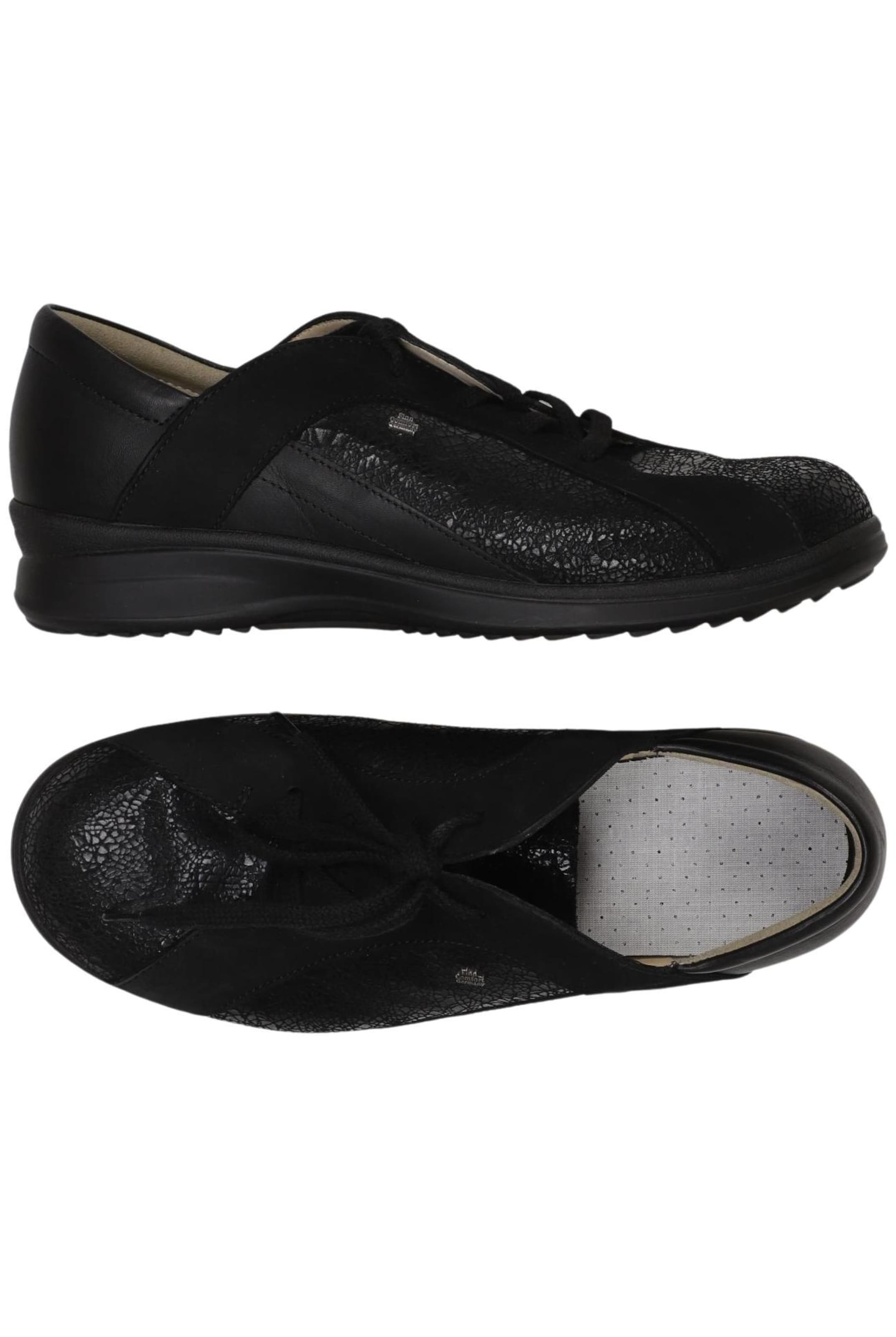 Finn Comfort Flats & Loafers in 39 in Black: front
