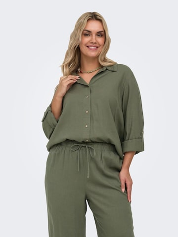 ONLY Carmakoma Blouse 'CARGoa' in Green: front