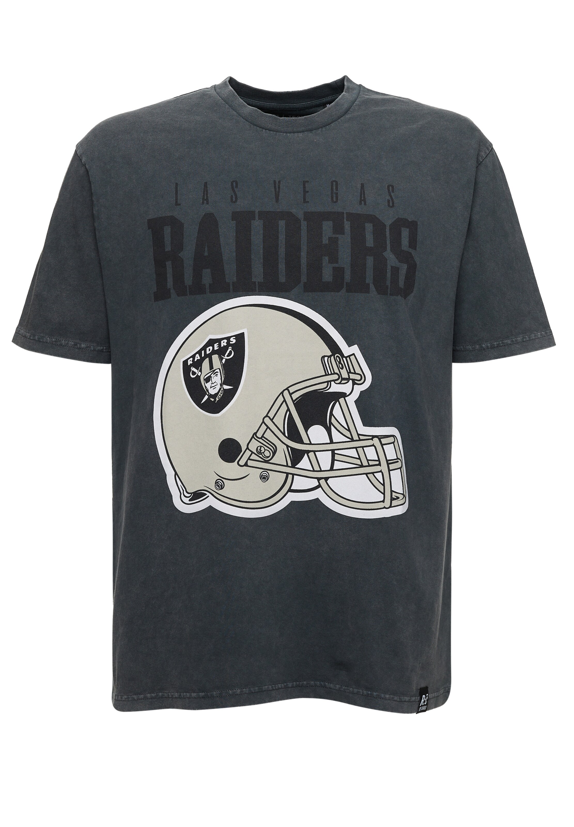 Recovered Shirt 'NFL Raiders Helmet' in Black: front