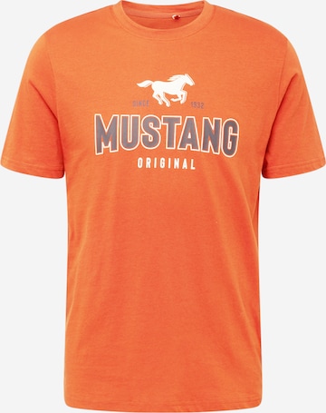 MUSTANG T-Shirt 'Alex C' in Orange: predná strana
