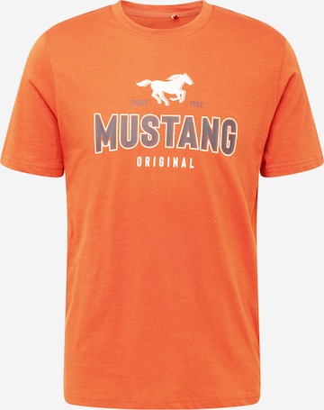 MUSTANG Skjorte 'Alex C' i oransje: forside