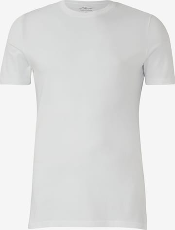 s.Oliver Men Tall Sizes Shirt in White: front