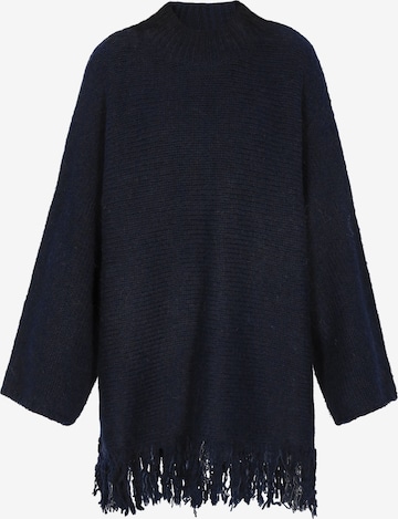 IZIA Avara lõikega kampsun 'Boho', värv sinine: eest vaates