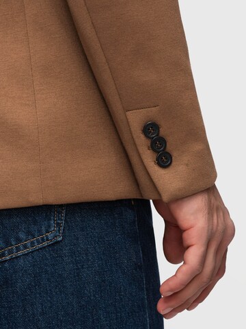 Ombre Slim fit Business-colbert in Bruin