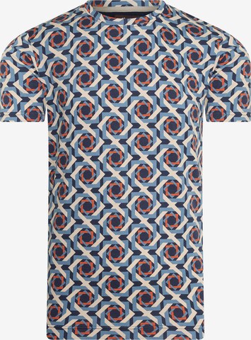 4funkyflavours Shirt 'Relay' in Blauw: voorkant