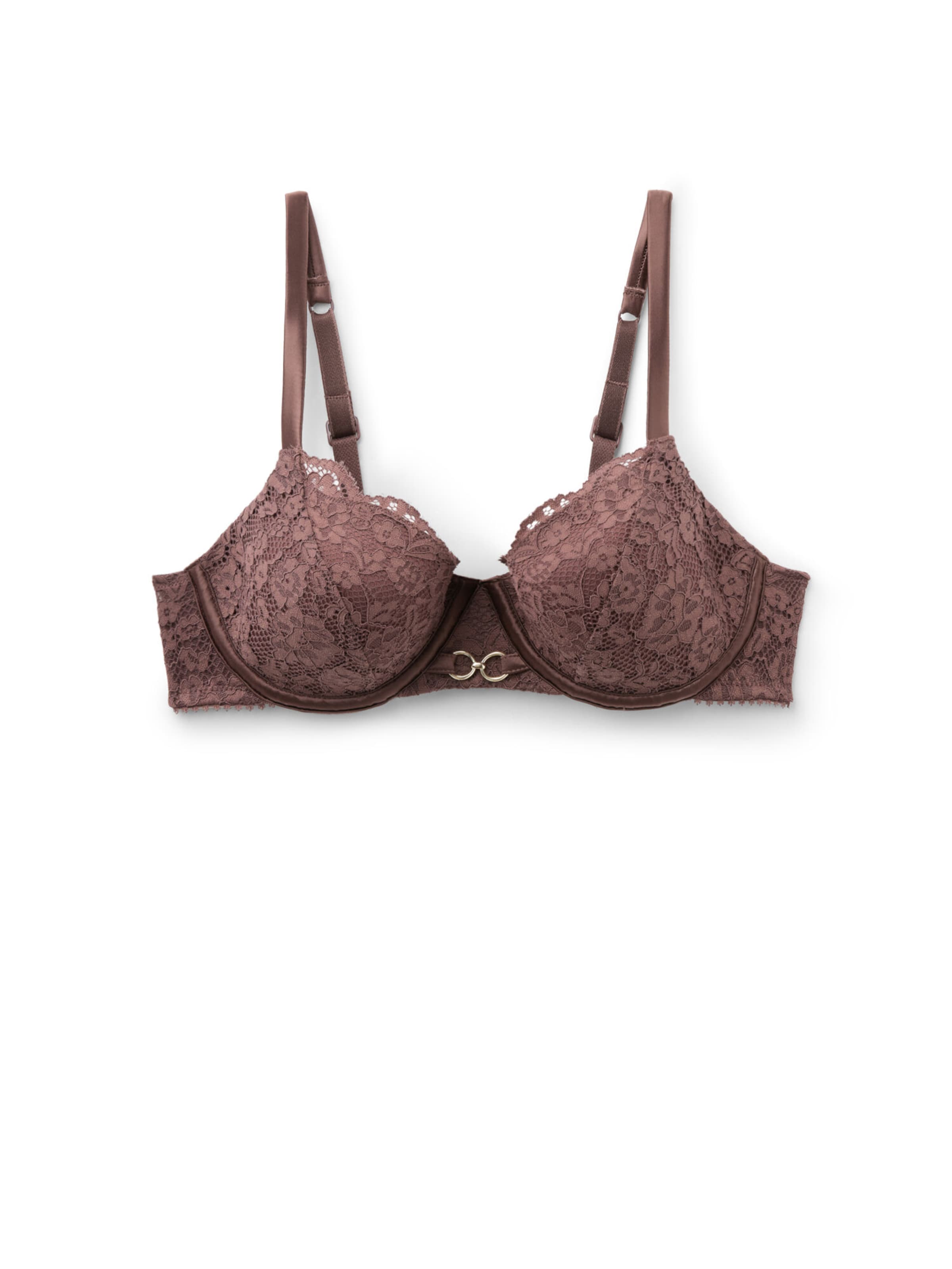 Tezenis Balconette Bra 'Perfect Armony' in Brown: front