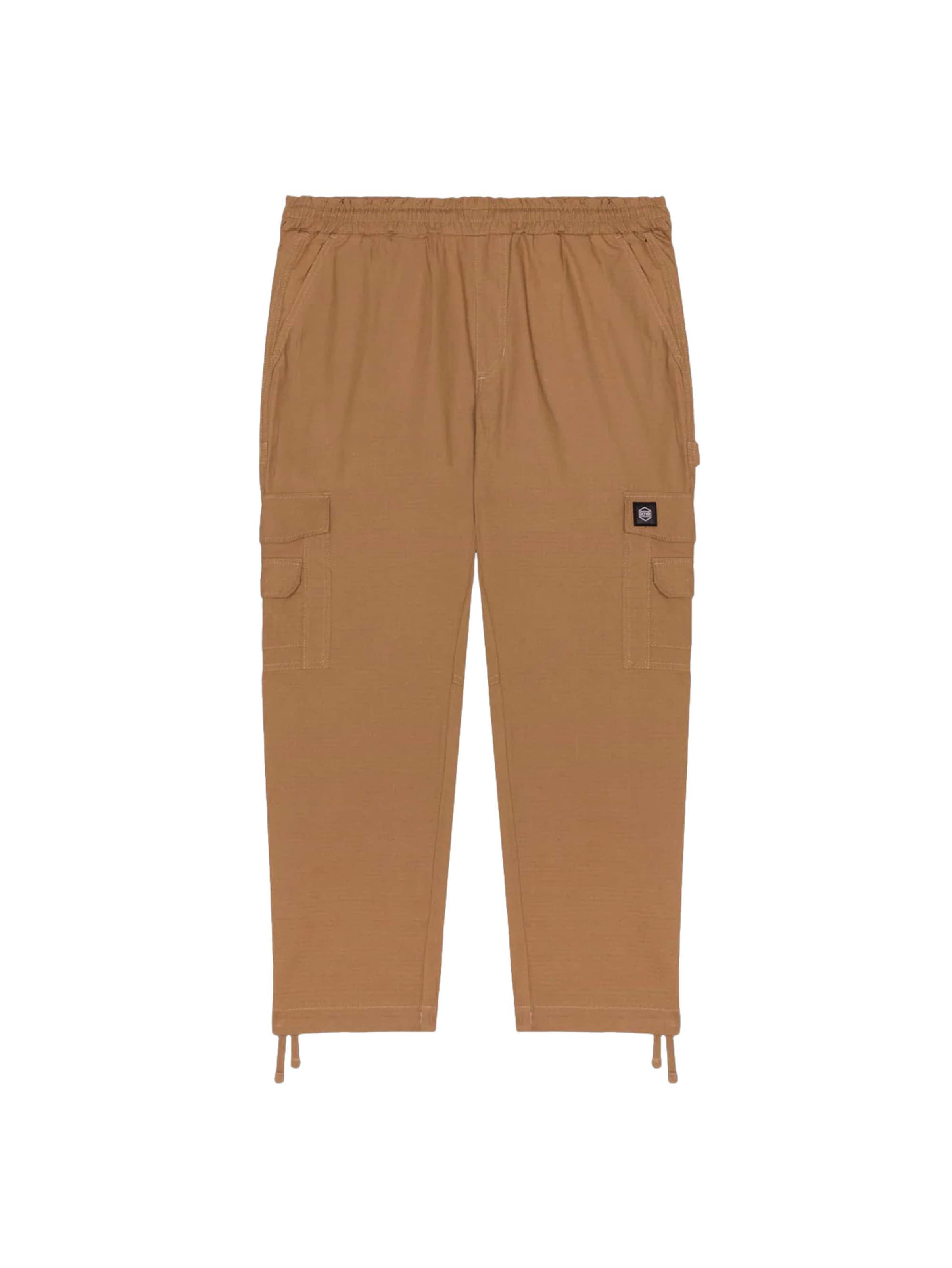 DOLLY NOIRE Loose fit Cargo trousers in Brown: front