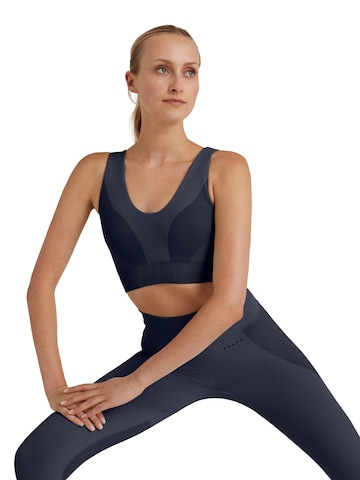 FALKE Bustier Sport-BH 'Seamless Shape' in Blau: Vorderseite
