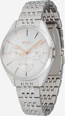 BOSS Black Analog klocka i silver: framsida