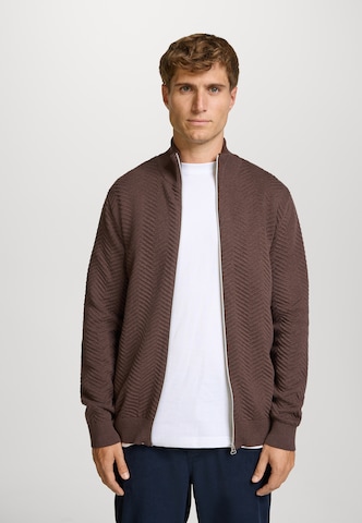 Kronstadt Gebreid vest 'Carlo' in Bruin