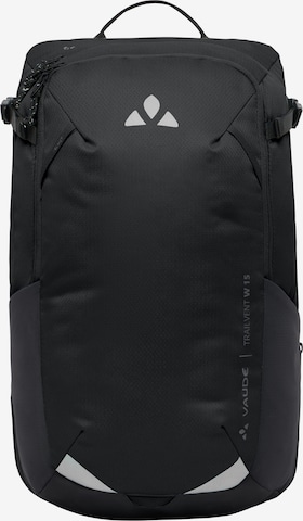 VAUDE Sportrucksack 'Trailvent 15' in Schwarz: Vorderseite
