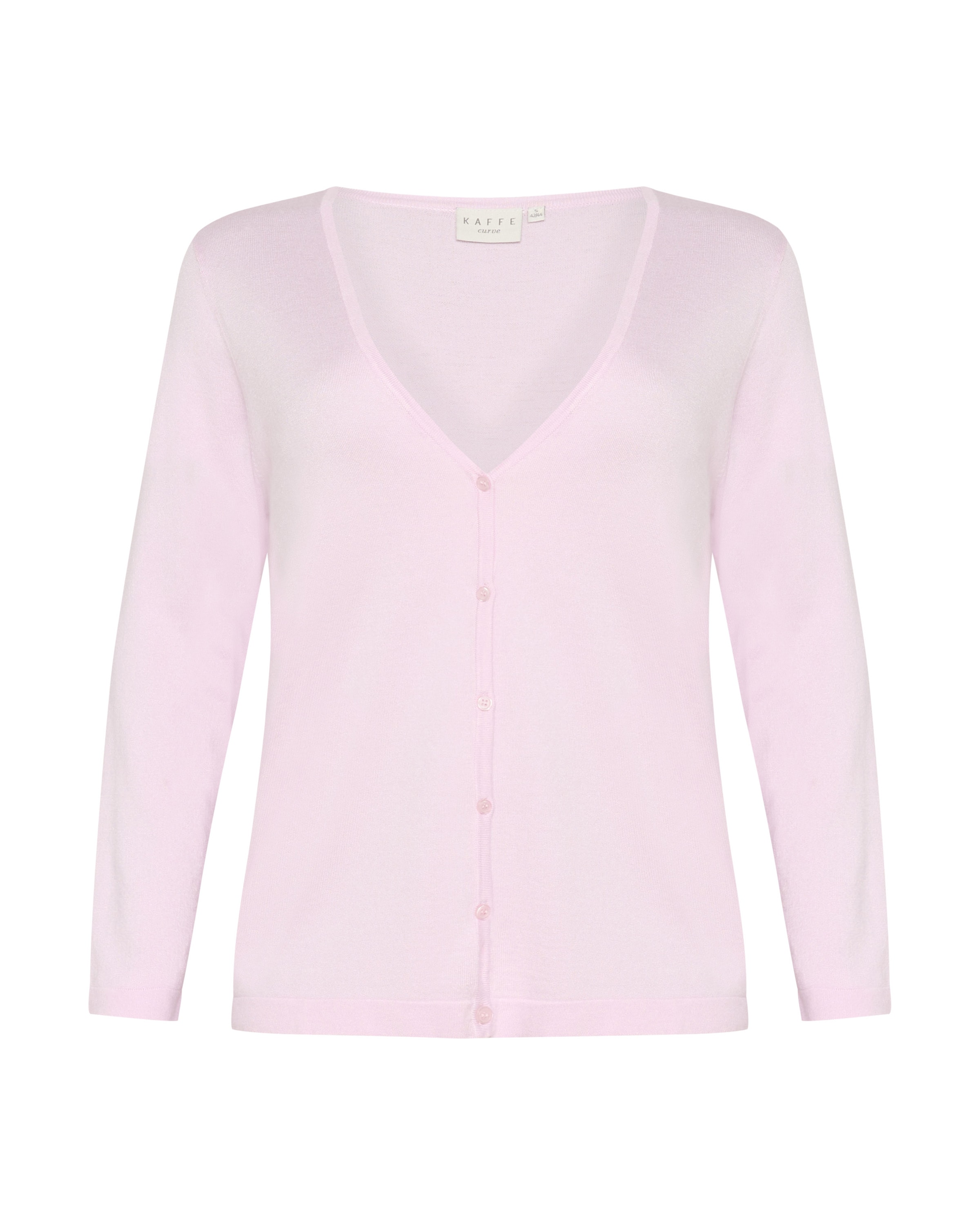 KAFFE CURVE Kardigan 'KC Farsia' – fialová: přední strana